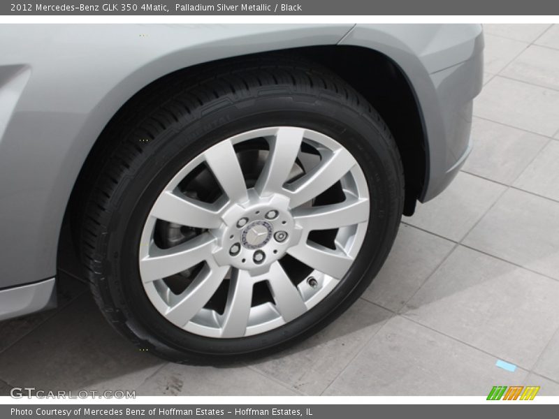 Palladium Silver Metallic / Black 2012 Mercedes-Benz GLK 350 4Matic