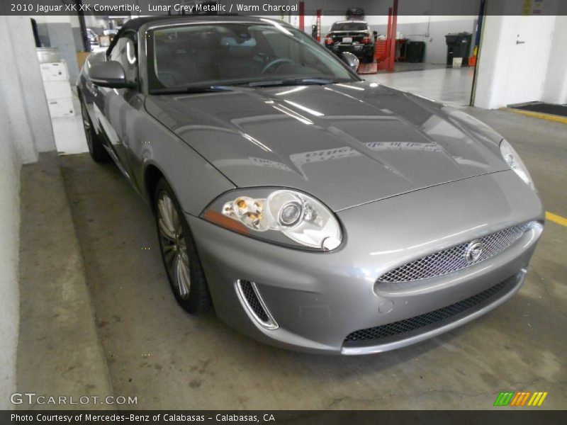 Lunar Grey Metallic / Warm Charcoal 2010 Jaguar XK XK Convertible