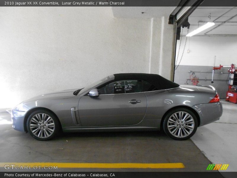 Lunar Grey Metallic / Warm Charcoal 2010 Jaguar XK XK Convertible