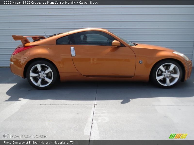 Le Mans Sunset Metallic / Carbon Black 2006 Nissan 350Z Coupe