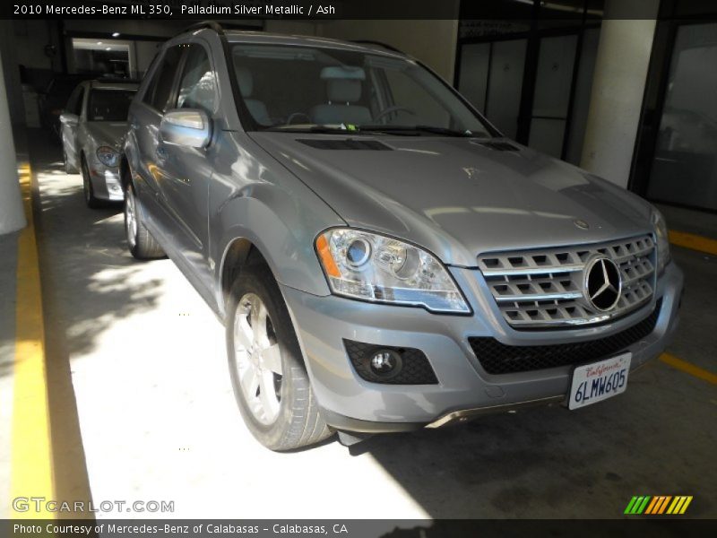 Palladium Silver Metallic / Ash 2010 Mercedes-Benz ML 350