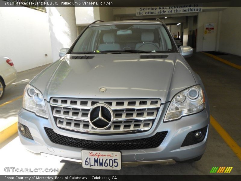 Palladium Silver Metallic / Ash 2010 Mercedes-Benz ML 350
