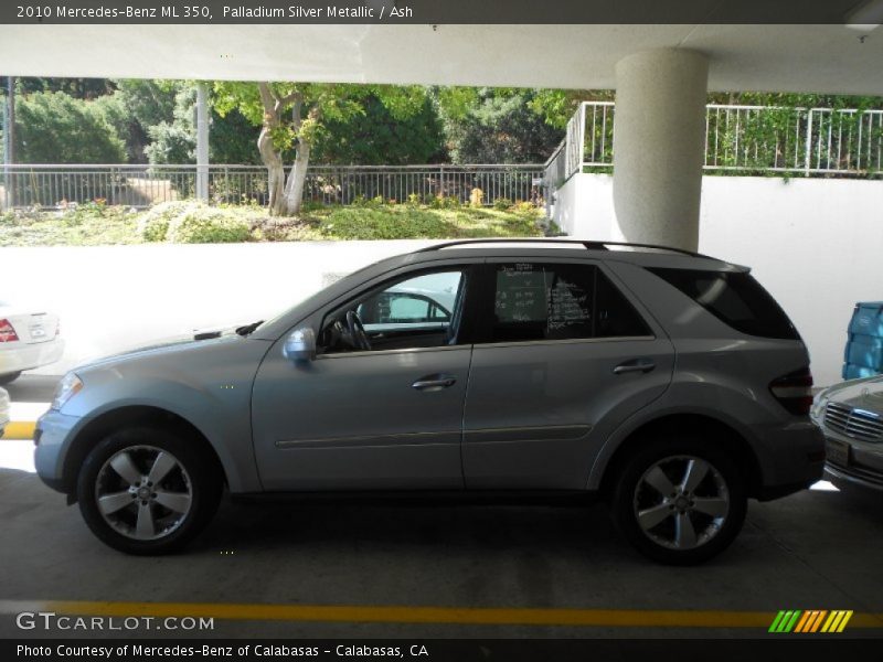 Palladium Silver Metallic / Ash 2010 Mercedes-Benz ML 350