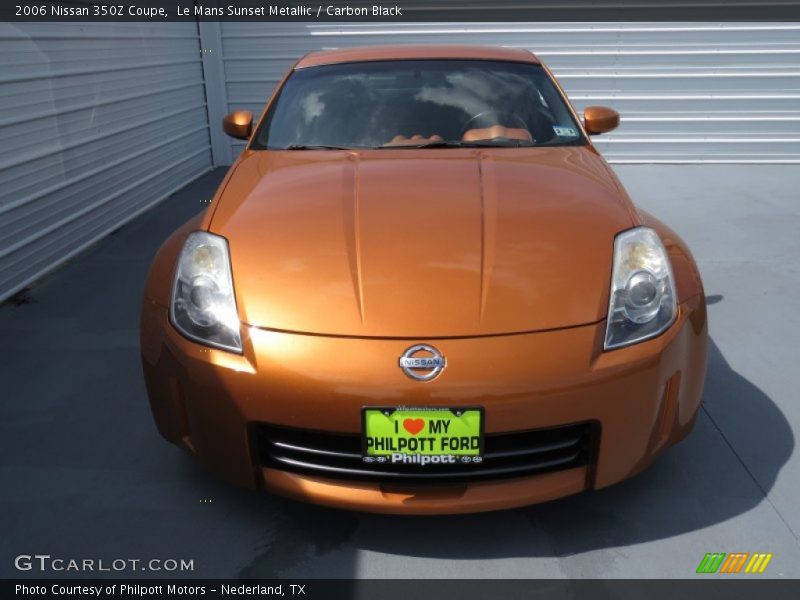 Le Mans Sunset Metallic / Carbon Black 2006 Nissan 350Z Coupe