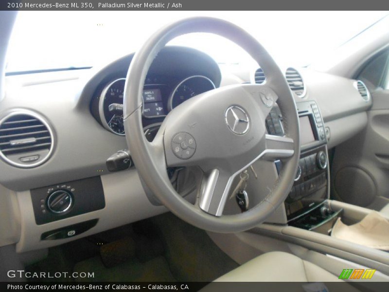 Palladium Silver Metallic / Ash 2010 Mercedes-Benz ML 350