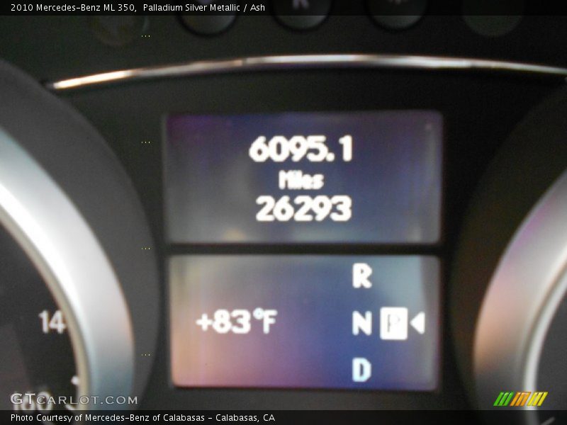 Palladium Silver Metallic / Ash 2010 Mercedes-Benz ML 350