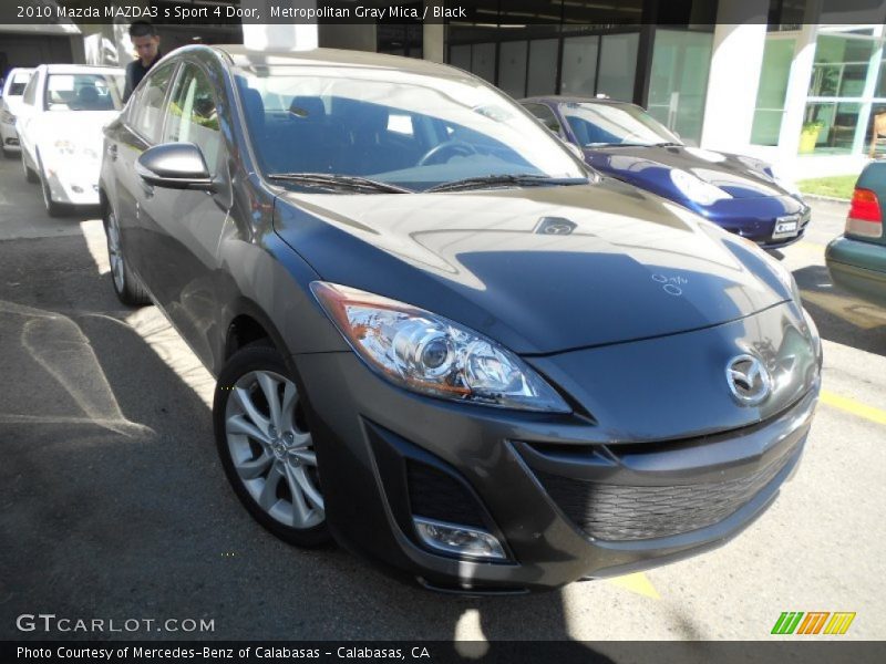 Metropolitan Gray Mica / Black 2010 Mazda MAZDA3 s Sport 4 Door