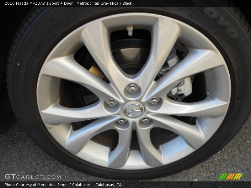 Metropolitan Gray Mica / Black 2010 Mazda MAZDA3 s Sport 4 Door