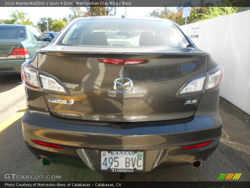 Metropolitan Gray Mica / Black 2010 Mazda MAZDA3 s Sport 4 Door