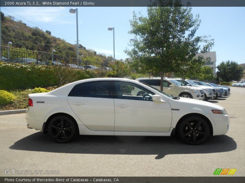 White Diamond Pearl / Ebony 2006 Acura TL 3.2