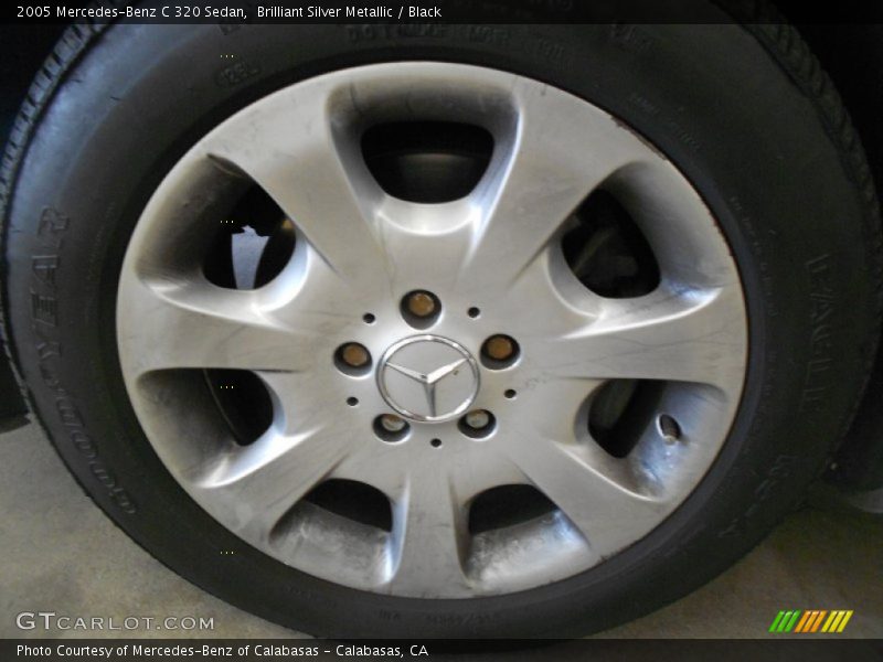 Brilliant Silver Metallic / Black 2005 Mercedes-Benz C 320 Sedan