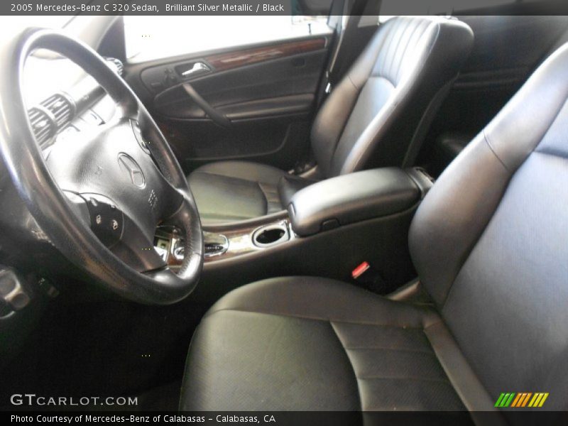 Brilliant Silver Metallic / Black 2005 Mercedes-Benz C 320 Sedan