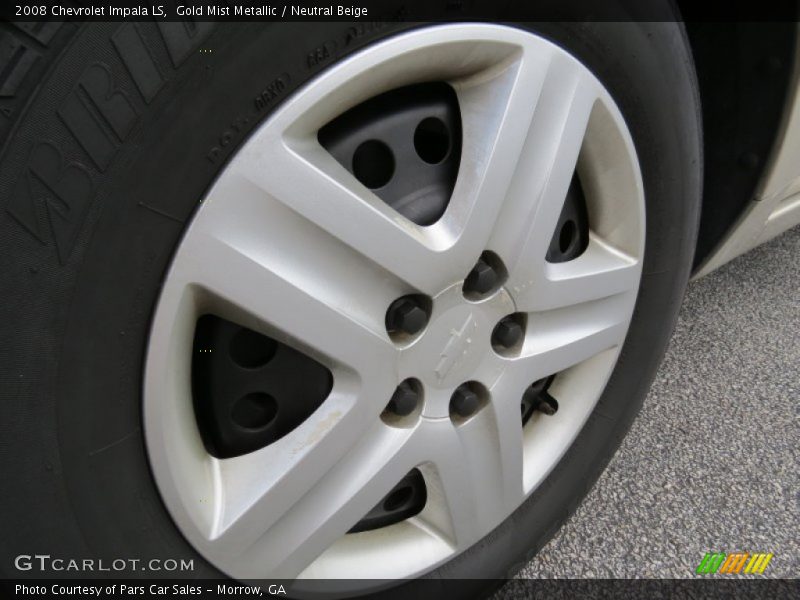 Gold Mist Metallic / Neutral Beige 2008 Chevrolet Impala LS