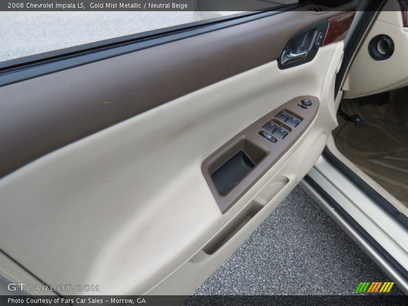 Gold Mist Metallic / Neutral Beige 2008 Chevrolet Impala LS