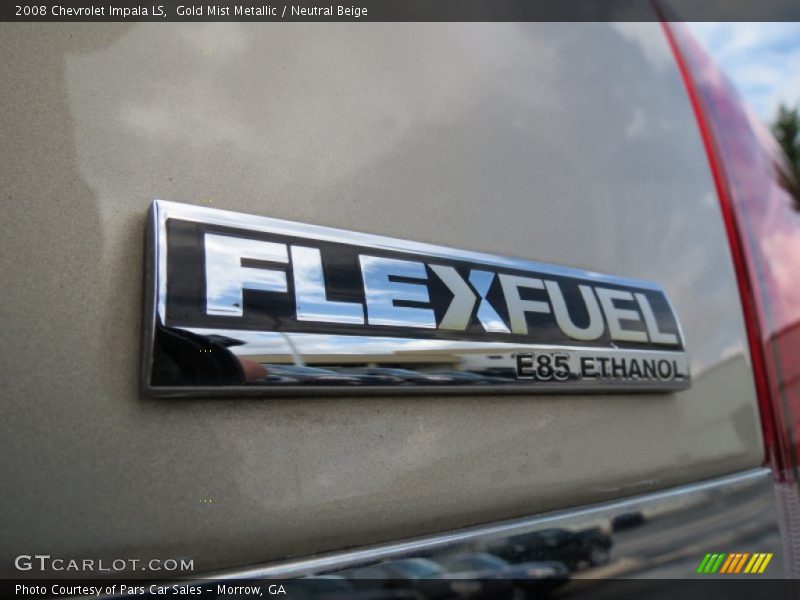 Gold Mist Metallic / Neutral Beige 2008 Chevrolet Impala LS