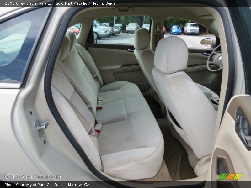 Gold Mist Metallic / Neutral Beige 2008 Chevrolet Impala LS