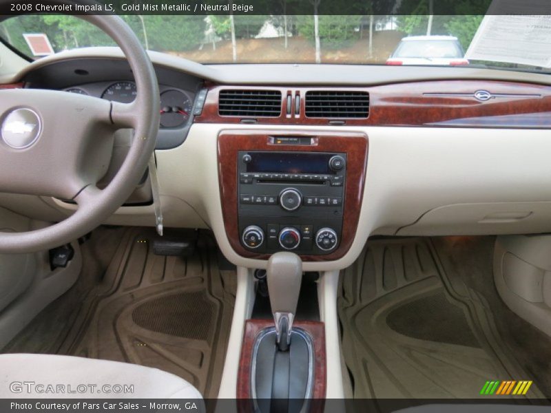Gold Mist Metallic / Neutral Beige 2008 Chevrolet Impala LS