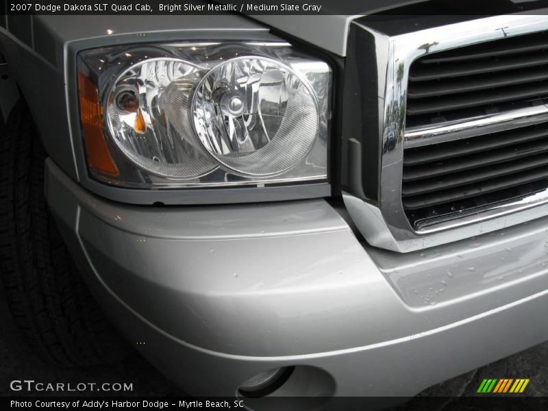Bright Silver Metallic / Medium Slate Gray 2007 Dodge Dakota SLT Quad Cab