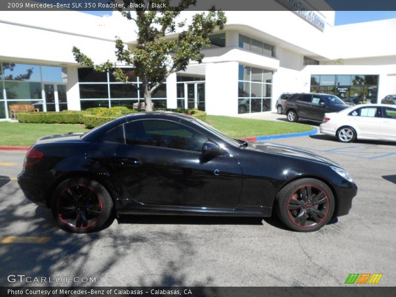 Black / Black 2009 Mercedes-Benz SLK 350 Roadster