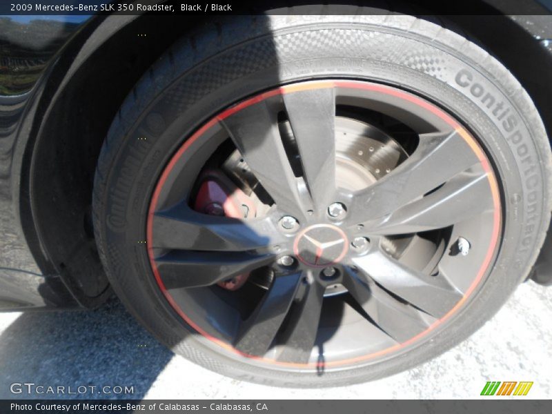 Black / Black 2009 Mercedes-Benz SLK 350 Roadster