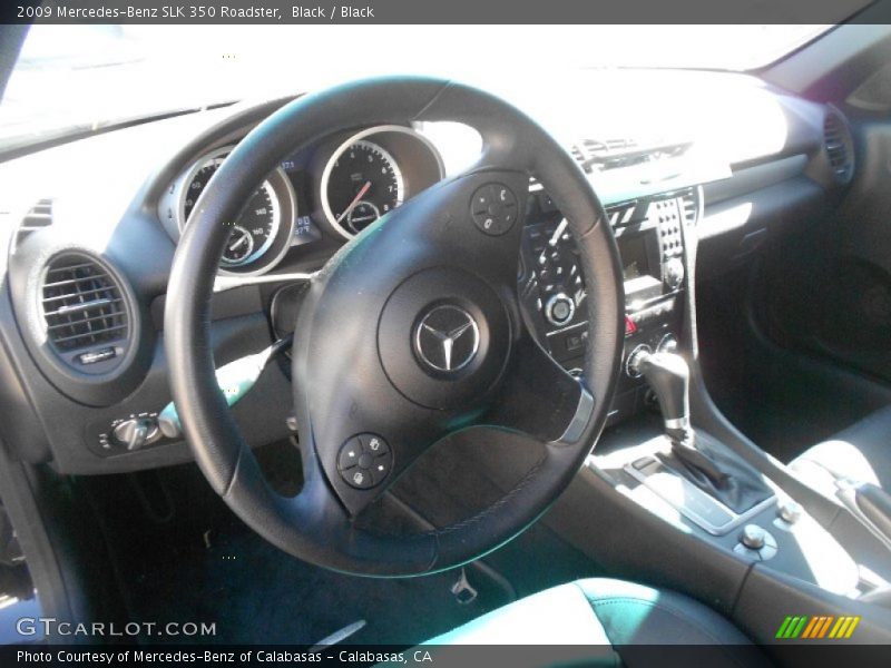 Black / Black 2009 Mercedes-Benz SLK 350 Roadster
