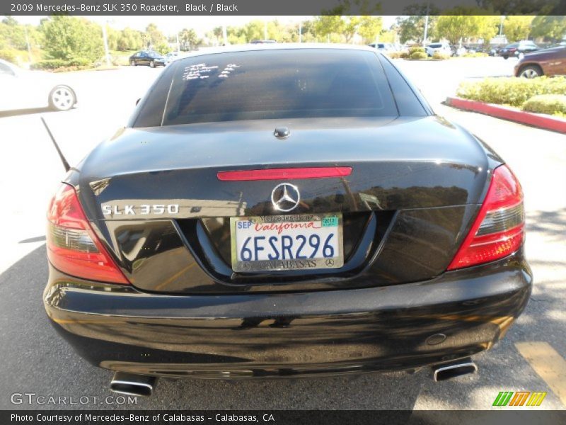 Black / Black 2009 Mercedes-Benz SLK 350 Roadster