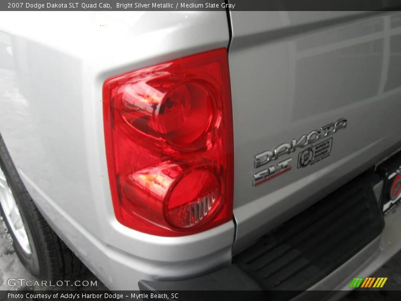Bright Silver Metallic / Medium Slate Gray 2007 Dodge Dakota SLT Quad Cab