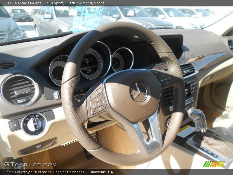 Black / Almond/Mocha 2013 Mercedes-Benz C 250 Sport
