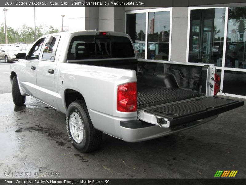 Bright Silver Metallic / Medium Slate Gray 2007 Dodge Dakota SLT Quad Cab