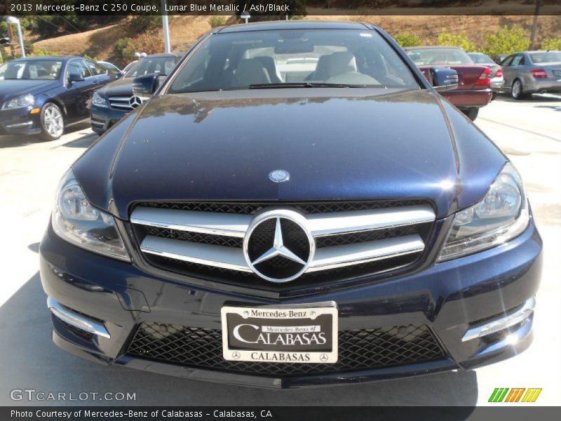 Lunar Blue Metallic / Ash/Black 2013 Mercedes-Benz C 250 Coupe