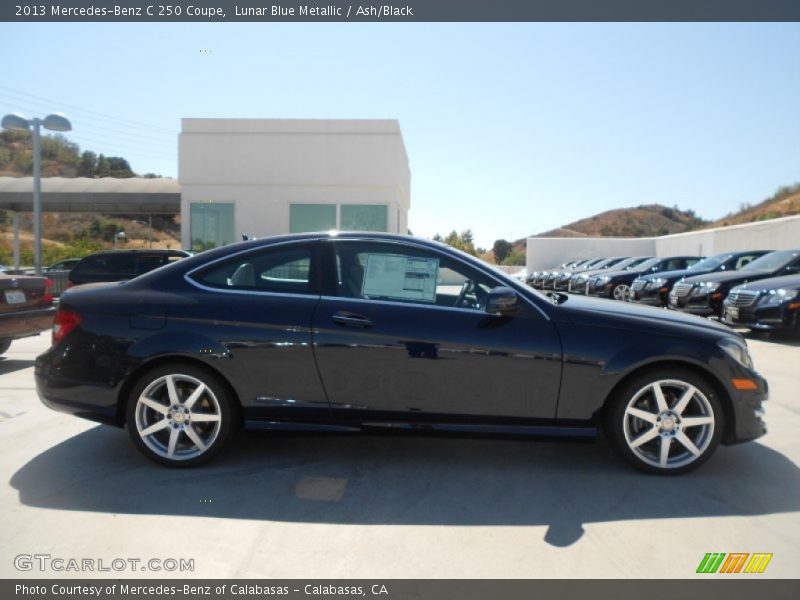 Lunar Blue Metallic / Ash/Black 2013 Mercedes-Benz C 250 Coupe