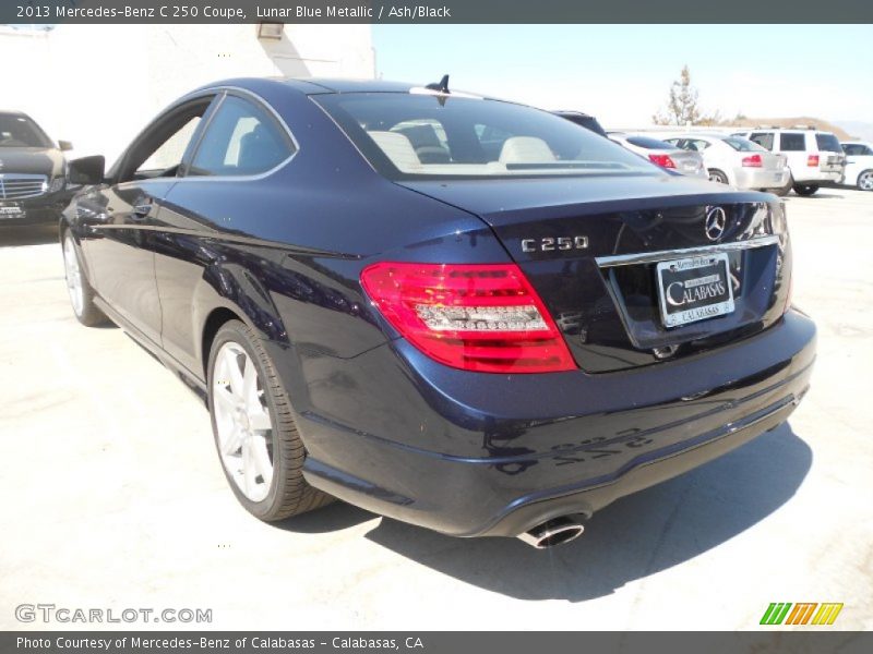 Lunar Blue Metallic / Ash/Black 2013 Mercedes-Benz C 250 Coupe