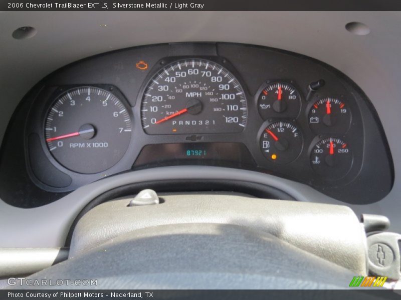 Silverstone Metallic / Light Gray 2006 Chevrolet TrailBlazer EXT LS