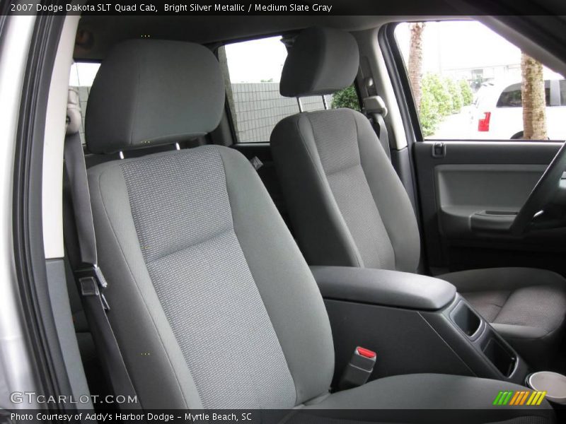 Bright Silver Metallic / Medium Slate Gray 2007 Dodge Dakota SLT Quad Cab