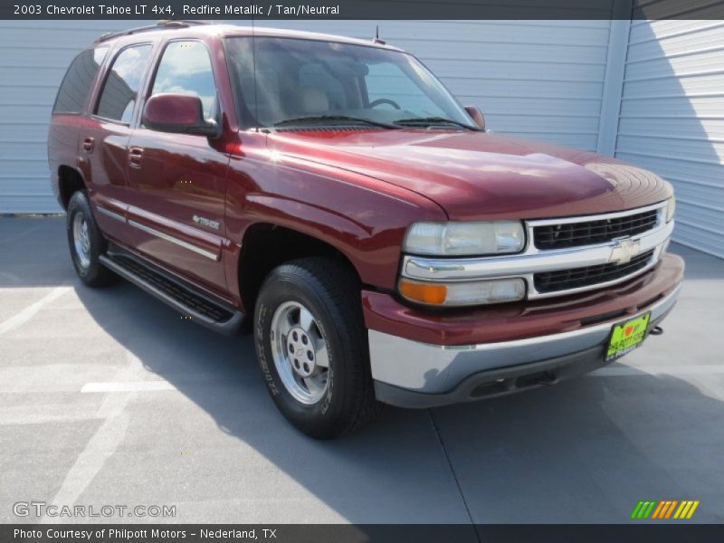 Redfire Metallic / Tan/Neutral 2003 Chevrolet Tahoe LT 4x4