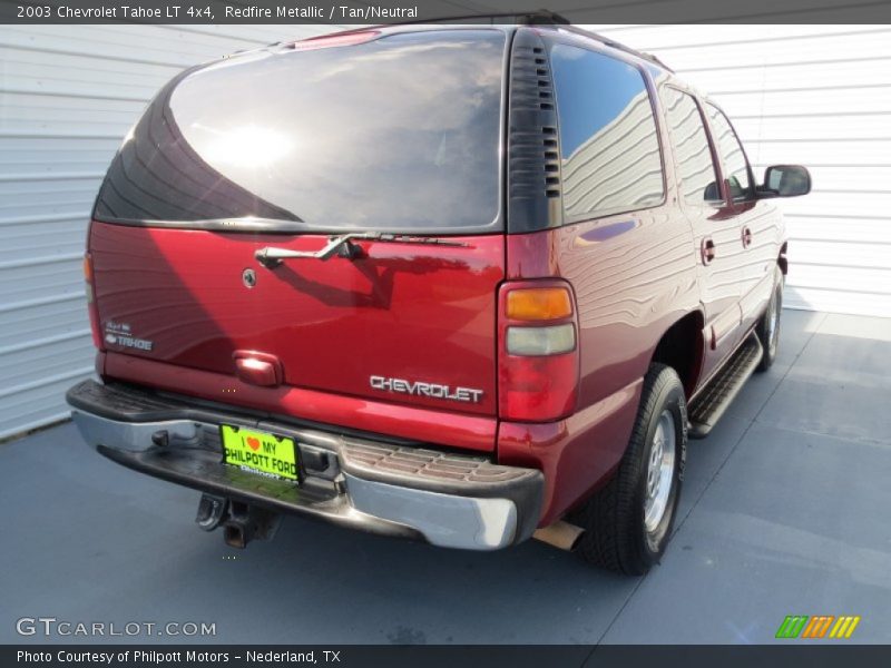 Redfire Metallic / Tan/Neutral 2003 Chevrolet Tahoe LT 4x4