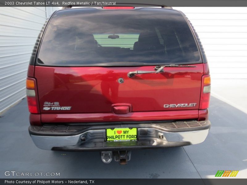 Redfire Metallic / Tan/Neutral 2003 Chevrolet Tahoe LT 4x4