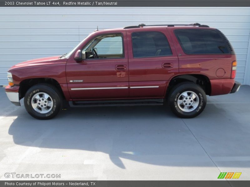 Redfire Metallic / Tan/Neutral 2003 Chevrolet Tahoe LT 4x4