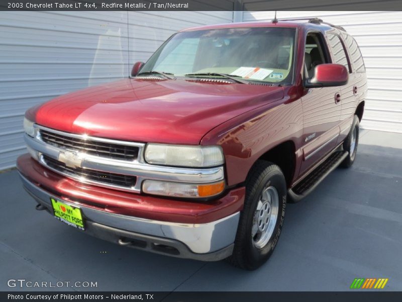 Redfire Metallic / Tan/Neutral 2003 Chevrolet Tahoe LT 4x4