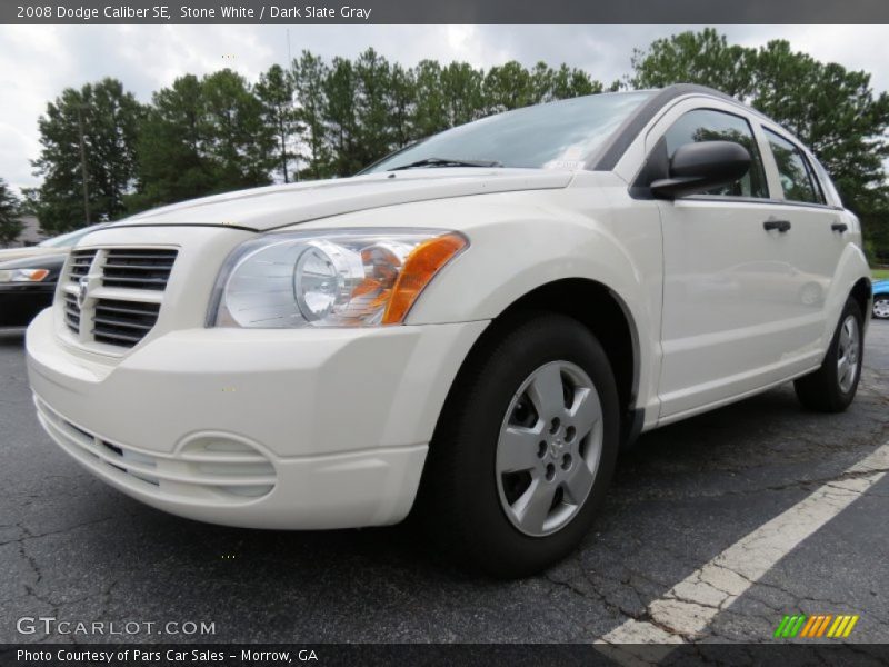 Stone White / Dark Slate Gray 2008 Dodge Caliber SE