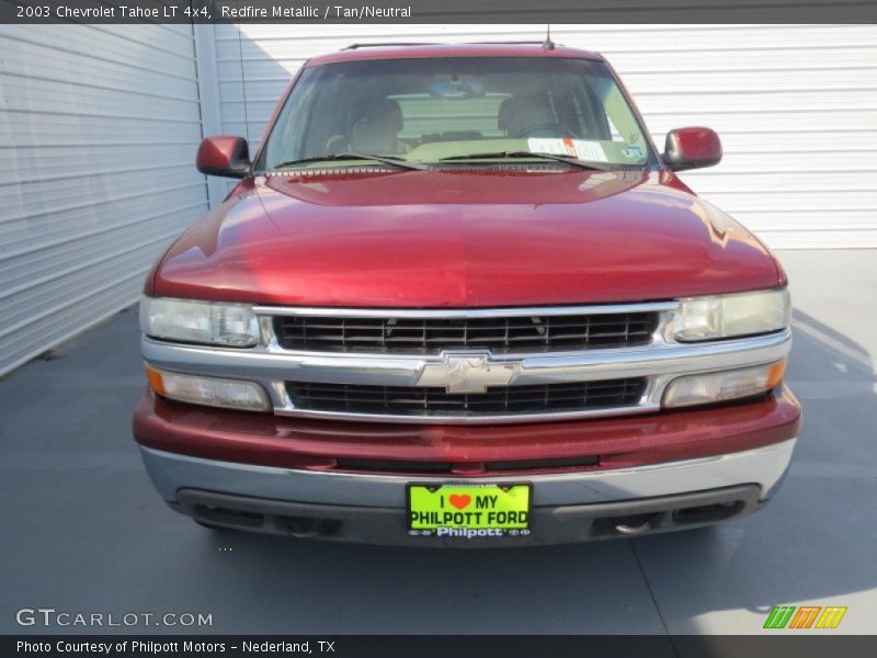 Redfire Metallic / Tan/Neutral 2003 Chevrolet Tahoe LT 4x4