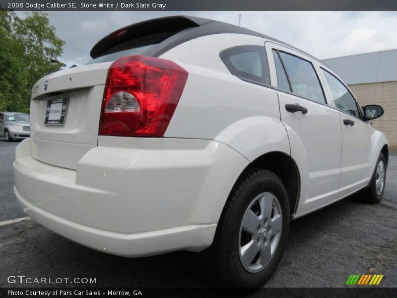 Stone White / Dark Slate Gray 2008 Dodge Caliber SE