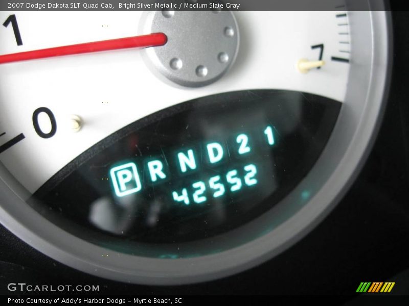 Bright Silver Metallic / Medium Slate Gray 2007 Dodge Dakota SLT Quad Cab