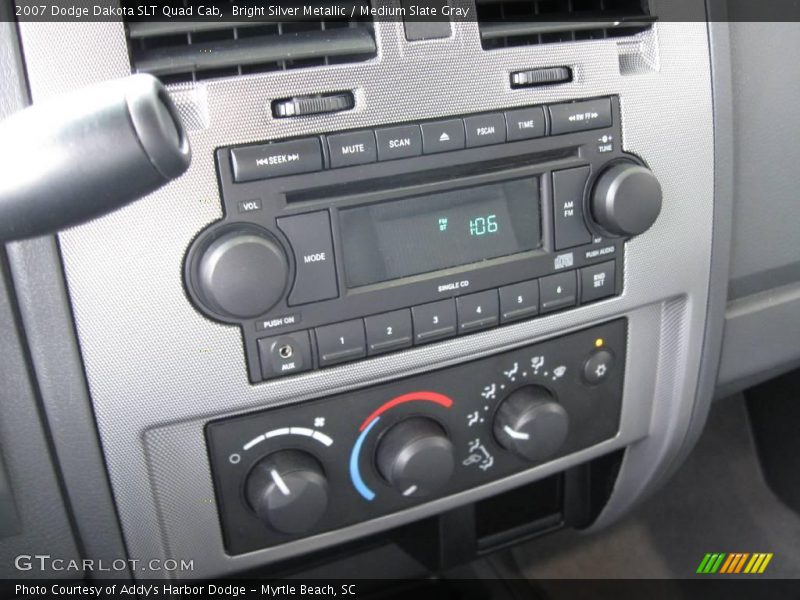 Bright Silver Metallic / Medium Slate Gray 2007 Dodge Dakota SLT Quad Cab