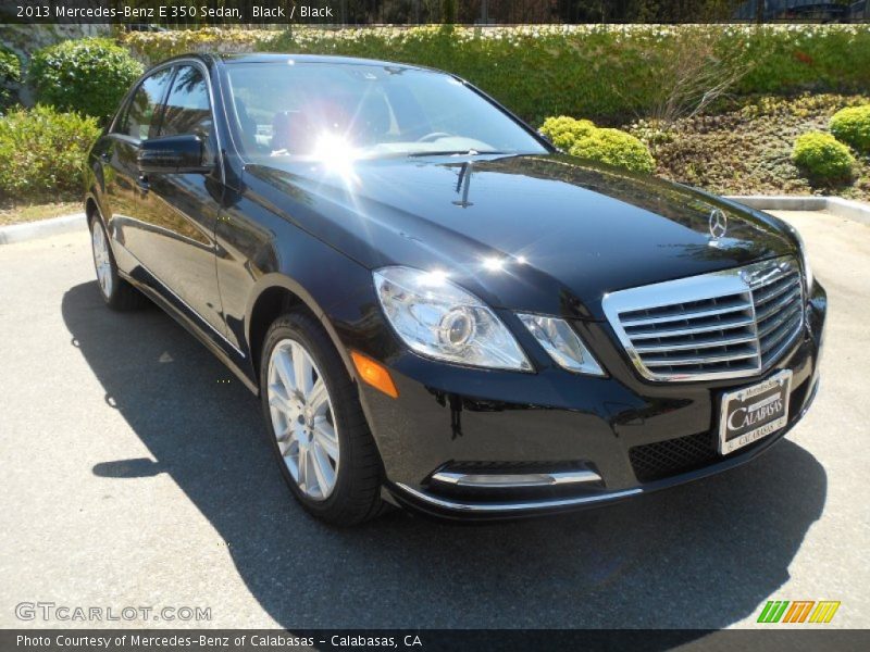 Black / Black 2013 Mercedes-Benz E 350 Sedan