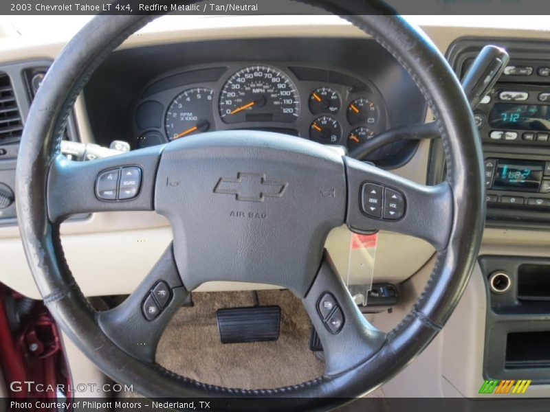 Redfire Metallic / Tan/Neutral 2003 Chevrolet Tahoe LT 4x4