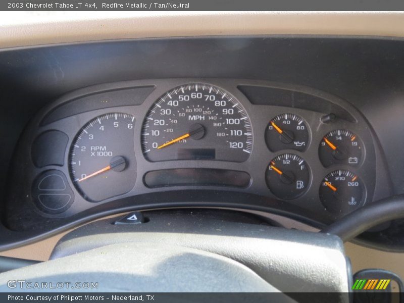Redfire Metallic / Tan/Neutral 2003 Chevrolet Tahoe LT 4x4