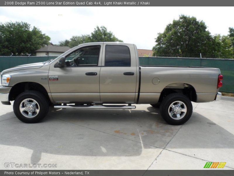 Light Khaki Metallic / Khaki 2008 Dodge Ram 2500 Lone Star Edition Quad Cab 4x4