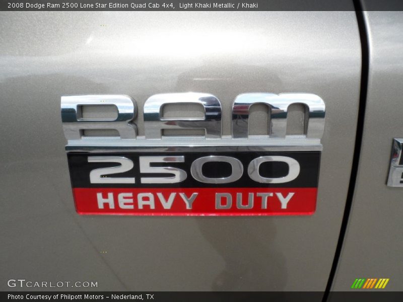 Light Khaki Metallic / Khaki 2008 Dodge Ram 2500 Lone Star Edition Quad Cab 4x4