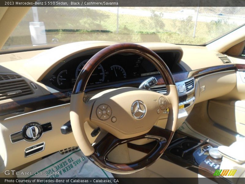 Black / Cashmere/Savanna 2013 Mercedes-Benz S 550 Sedan